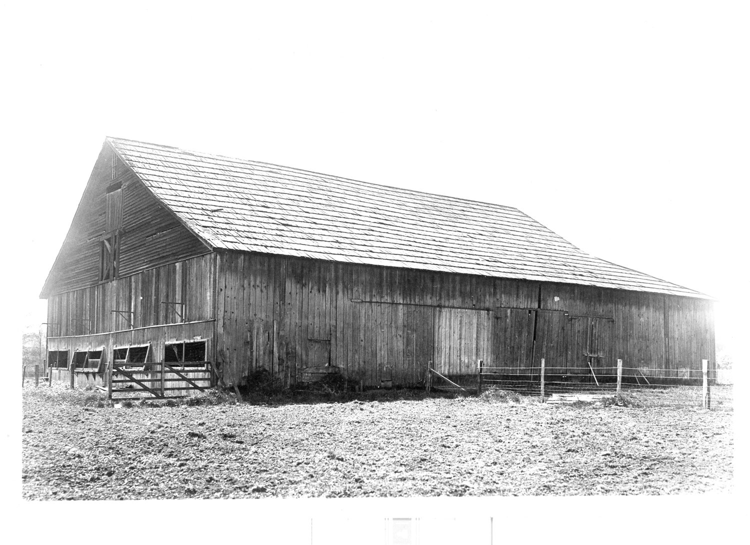 The intact Borst barn is pictured.